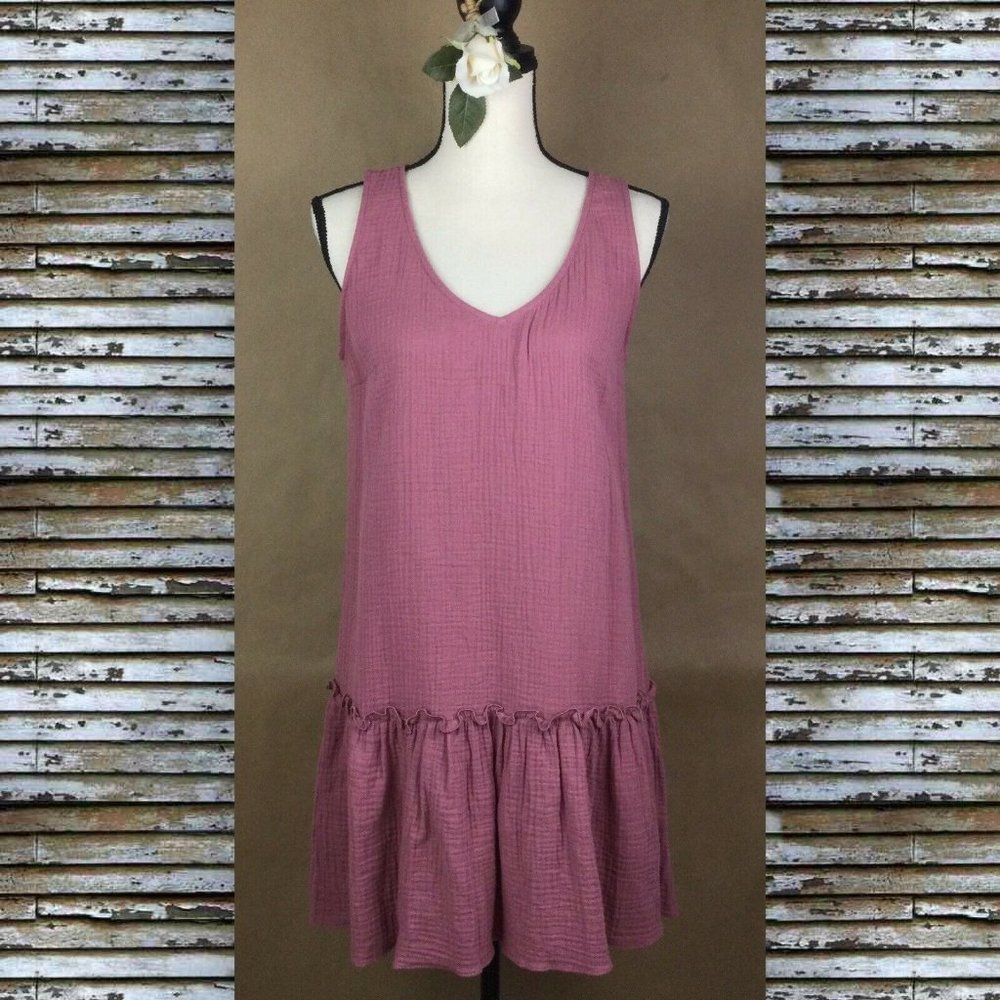 DREW Cotton Gauzy Drop Waist Dress